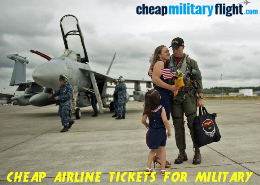 cheap airline tickets for military